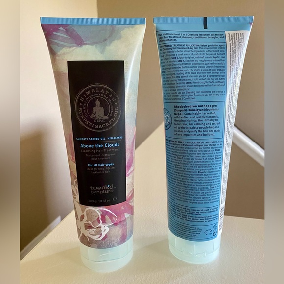NWT - Tweak'd By Nature ABOVE THE CLOUDS Cleansing Hair Treatment - Set of 2 - Picture 2 of 2